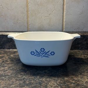 Corning Ware cornflower blue